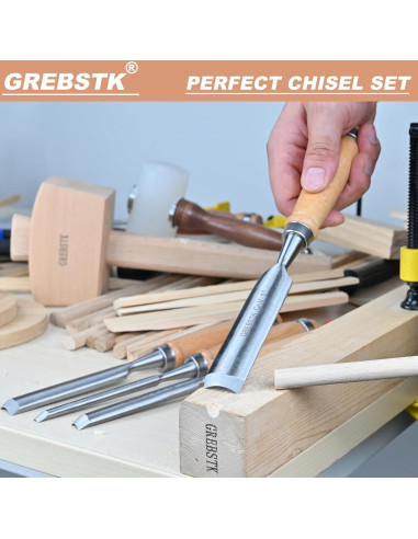 Juego de Cinceles Semicirculares GREBSTK 9.5" (24.13cm) Biselados