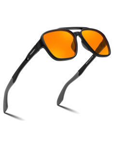 Gafas de Bloqueo de Luz Azul FEISEDY Ámbar para Hombre y Mujer