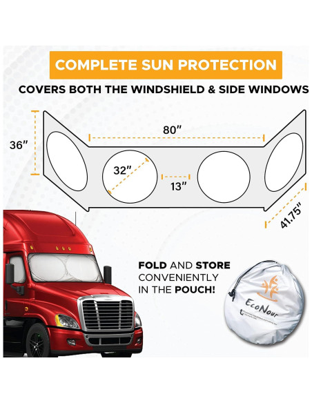 Parasol EcoNour para Camiones Semi - Protección UV y Térmica