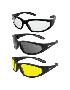 Gafas de Seguridad Global Vision Hercules - 3 Pares Lentes UV400