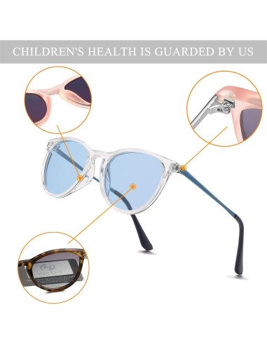 Gafas de sol polarizadas HJSTES para niños 50mm UV 100%