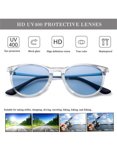 Gafas de sol polarizadas HJSTES para niños 50mm UV 100%