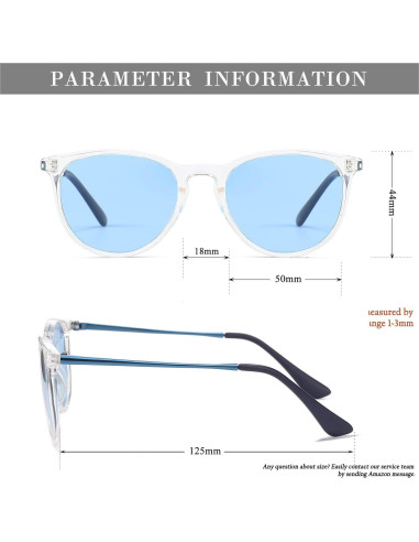 Gafas de sol polarizadas HJSTES para niños 50mm UV 100%