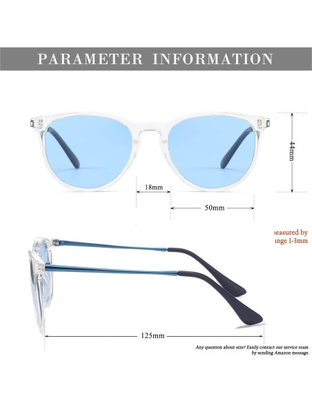 Gafas de sol polarizadas HJSTES para niños 50mm UV 100%