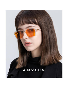 Gafas de Luz Azul ANYLUV AN143-A Transparentes para Hombres y Mujeres 2