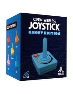Joystick Inalámbrico Atari CX40+ Edición Fantasma INKY Azul