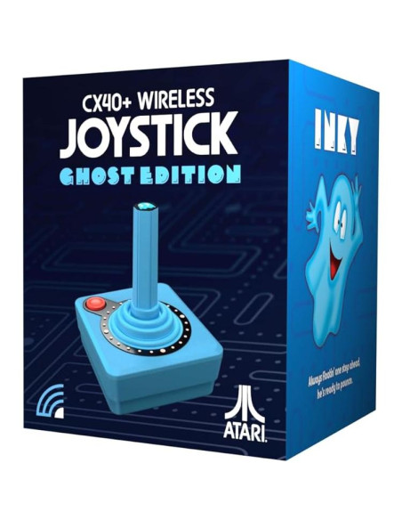 Joystick Inalámbrico Atari CX40+ Edición Fantasma INKY Azul