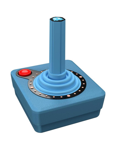 Joystick Inalámbrico Atari CX40+ Edición Fantasma INKY Azul