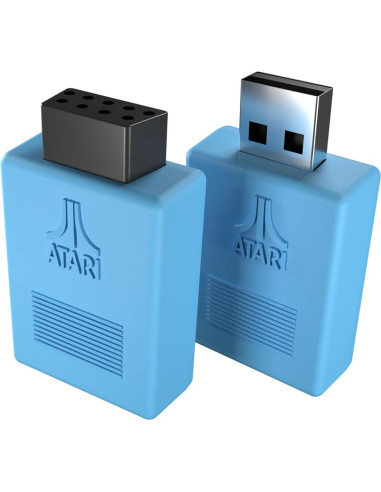 Joystick Inalámbrico Atari CX40+ Edición Fantasma INKY Azul