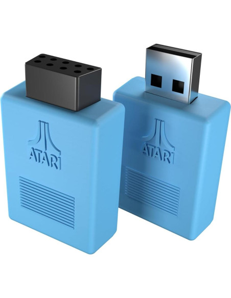 Joystick Inalámbrico Atari CX40+ Edición Fantasma INKY Azul