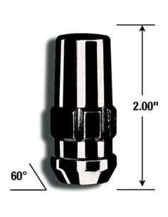 Bloqueos de Rueda Gorilla Lumintrail 14mm x 1.50 Cromo Negro 2