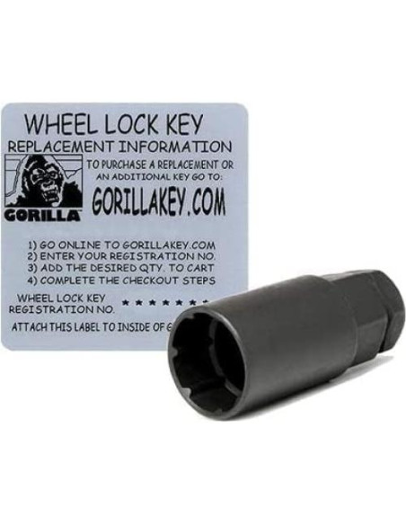 Bloqueos de Rueda Gorilla Lumintrail 14mm x 1.50 Cromo Negro