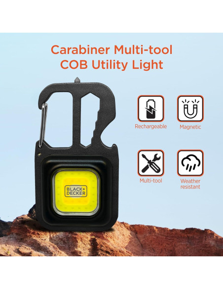Linterna Multi-Herramienta Black+Decker 500LM Recargable USB