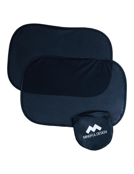 Sombrillas para Ventanas de Auto Diseño Consciente 2 Pzas 53x36cm Sombrillas para Ventanas de Auto Diseño Consciente 2 Pzas 53x36cm