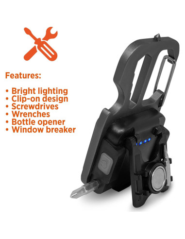 Linterna Multi-Herramienta Black+Decker 500LM Recargable USB