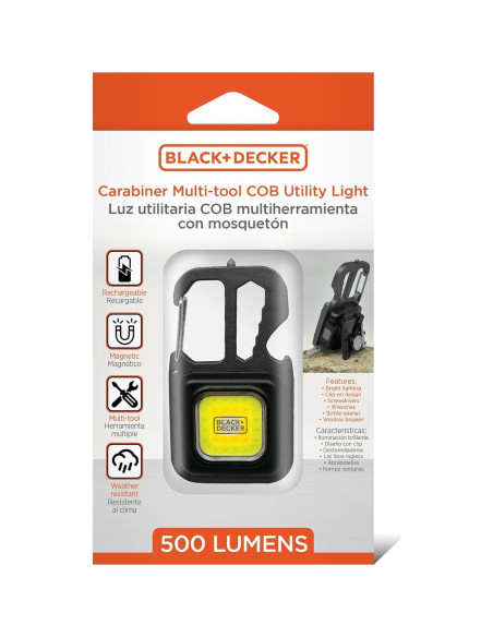 Linterna Multi-Herramienta Black+Decker 500LM Recargable USB