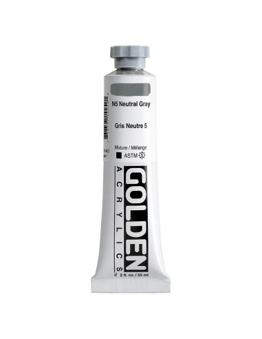 Pintura Acrílica Profesional Golden N5 Gris Neutral 60 ml