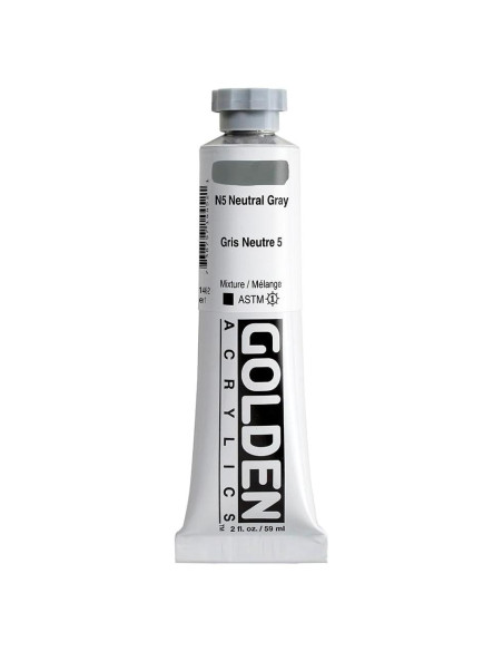 Pintura Acrílica Profesional Golden N5 Gris Neutral 60 ml