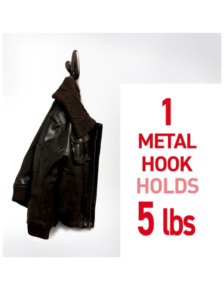 Ganchos Metálicos Grandes Command Bronce Aceitado 2 Unidades