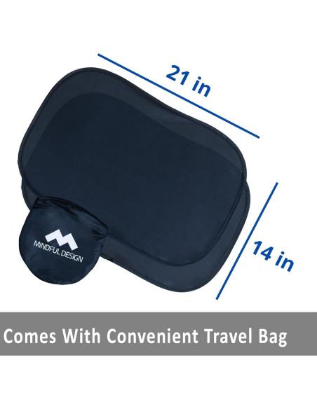 Sombrillas para Ventanas de Auto Diseño Consciente 2 Pzas 53x36cm Sombrillas para Ventanas de Auto Diseño Consciente 2 Pzas 53x36cm