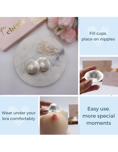 Copas de Lactancia de Plata 925 Supa Cherie - Hechas a Mano