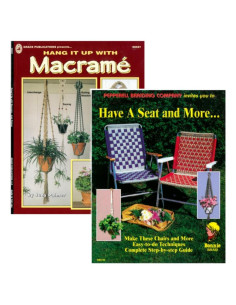 Libros de Manualidades DIY Macramé Craft County - 2 Paquete