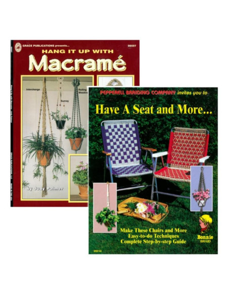 Libros de Manualidades DIY Macramé Craft County - 2 Paquete
