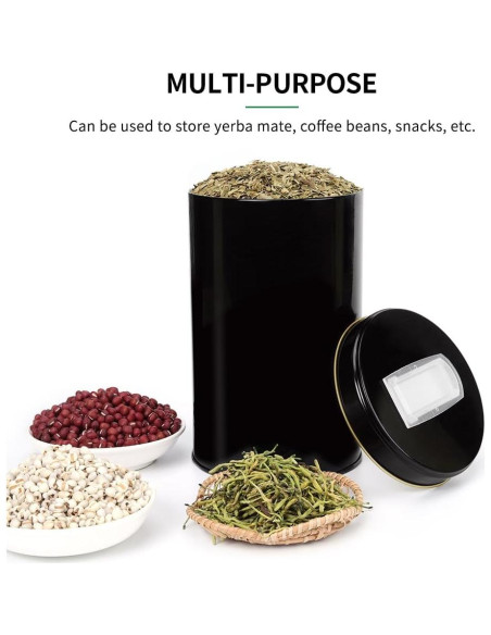 Yerbero CUOPRU con Grifo - Contenedor de Yerba Mate 1100ml