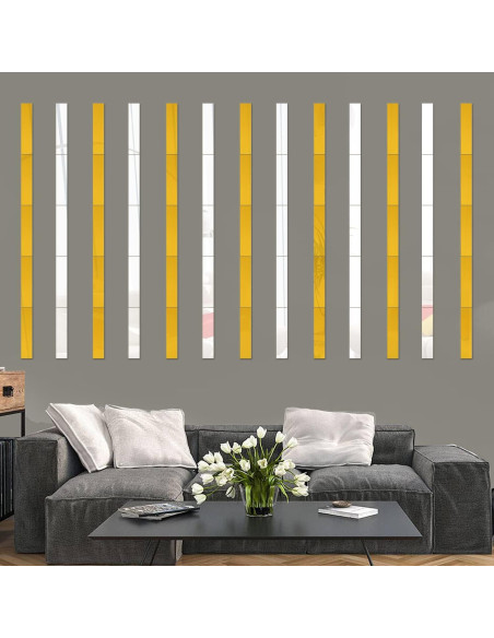 Calcomanías de Espejo Autoadhesivas Yimisya 10 Piezas 20.32x5.08cm