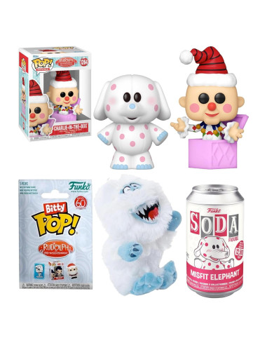 Figura Navideña Funko Rudolph y Amigos - 4 Artículos