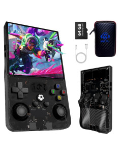 Consola de Juegos Retro Portátil KCKSC R36MAX 64GB 4" IPS