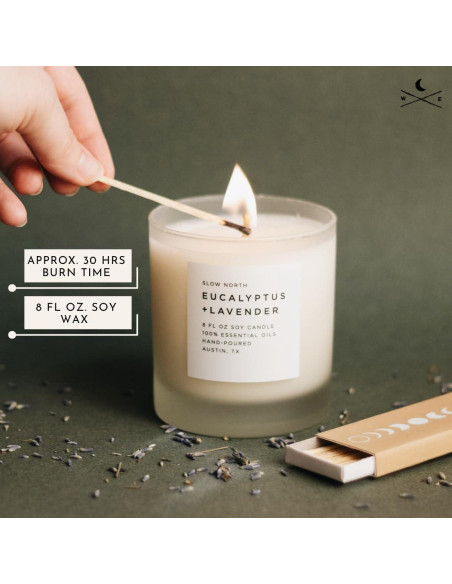Vela Aromática Eucalipto + Lavanda Slow North 226 g