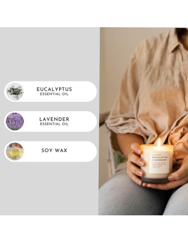 Vela Aromática Eucalipto + Lavanda Slow North 226 g