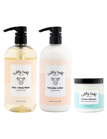Tubby Todd Paquete Regular Cuidado Piel Bebés 3 Pasos Sin Fragancia