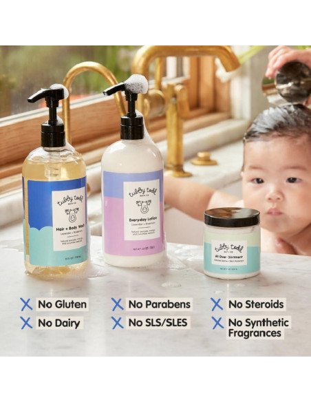 Tubby Todd Paquete Regular Cuidado Piel Bebés 3 Pasos Sin Fragancia