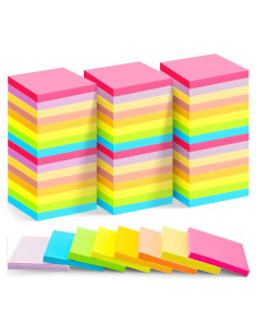 Notas Adhesivas Coloridas Leinuosen 40 Paquetes 7.62 cm