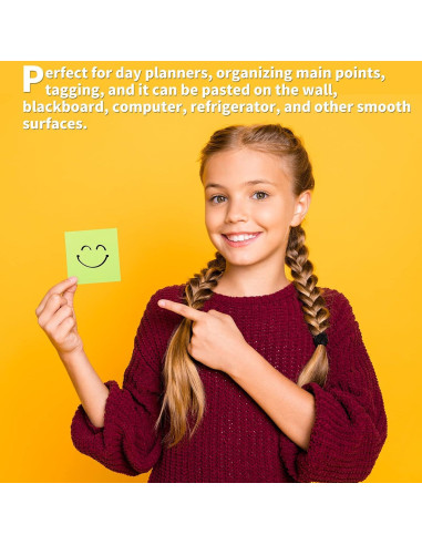 Notas Adhesivas Coloridas Leinuosen 40 Paquetes 7.62 cm