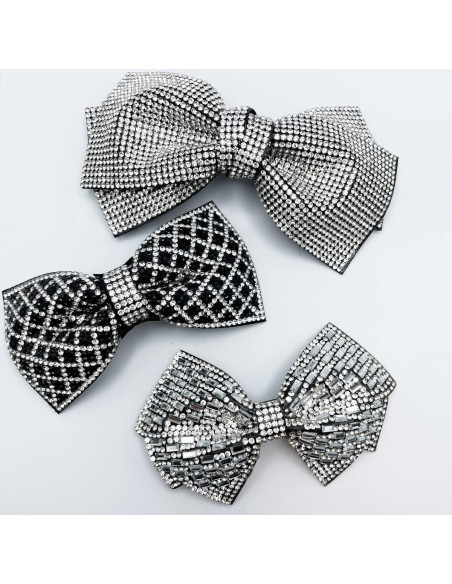 Clip para el cabello Mini Momo con lazo de strass - 11.4x8.9cm