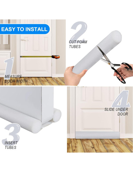 Tapón para Corrientes de Aire EGUARTE 91.44 cm Blanco