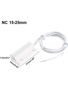 Interruptor de Puerta Magnético uxcell MC-38 NC 2 Pcs Blanco 2