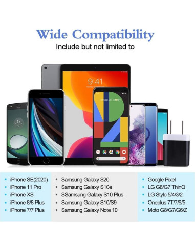 Cargador de Pared USB Hootek 5 Pack 1A 5V Carga Rápida