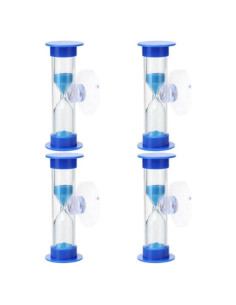 Juego de 4 Temporizadores de Arena Azul Jinshining 2 Minutos