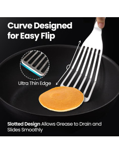 Juego de Espátulas de Pescado Gourmet Easy - Acero Inoxidable 2