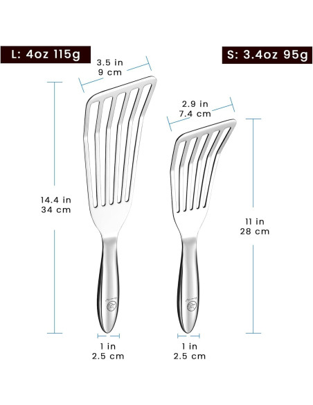Juego de Espátulas de Pescado Gourmet Easy - Acero Inoxidable Juego de Espátulas de Pescado Gourmet Easy - Acero Inoxidable