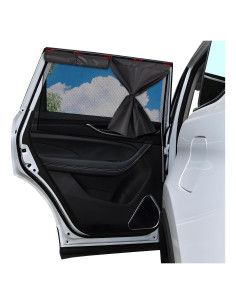 Cortinas para Ventanas de Auto ZATOOTO 2-Pack Sombra Solar 3-en-1