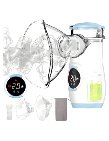 Nebulizador de Malla Mayluck Portátil con Auto-Limpieza y LED