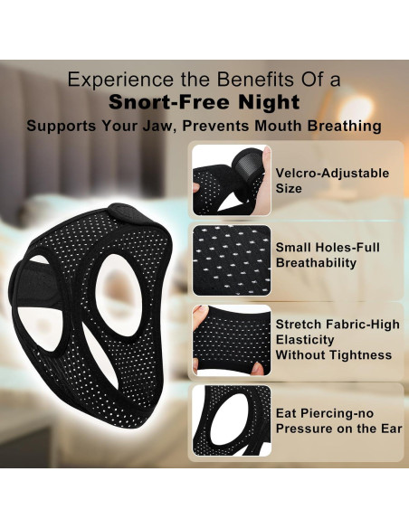 Correa para la Barbilla Antisnoring Aikaplus 53cm Ajustable