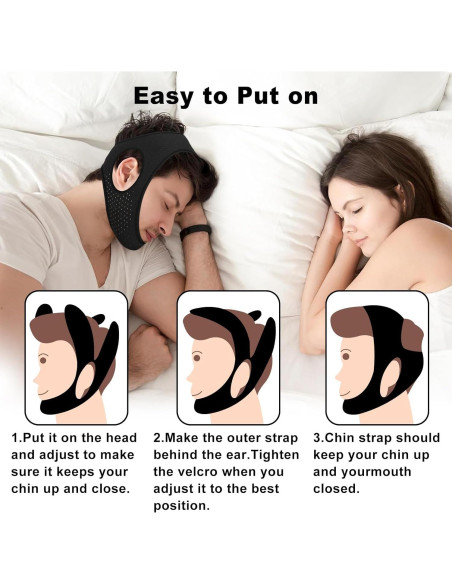 Correa para la Barbilla Antisnoring Aikaplus 53cm Ajustable
