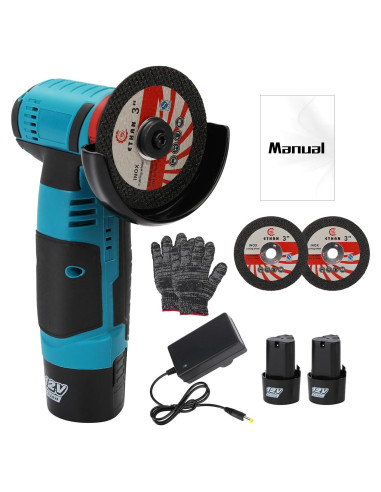 Amoladora Angular Inalámbrica Loyliawa 12V 19500rpm Azul