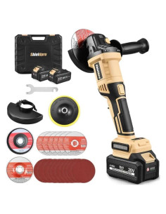 Amoladora Angular Inalámbrica Shieldpro 20V 4.0Ah 9500 RPM